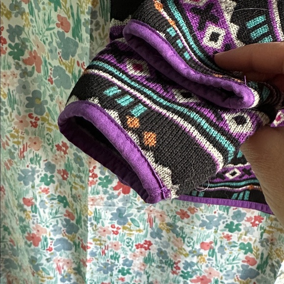 L.L. Bean - ladies fleece pullover size S small - multicolor - Picture 3 of 5